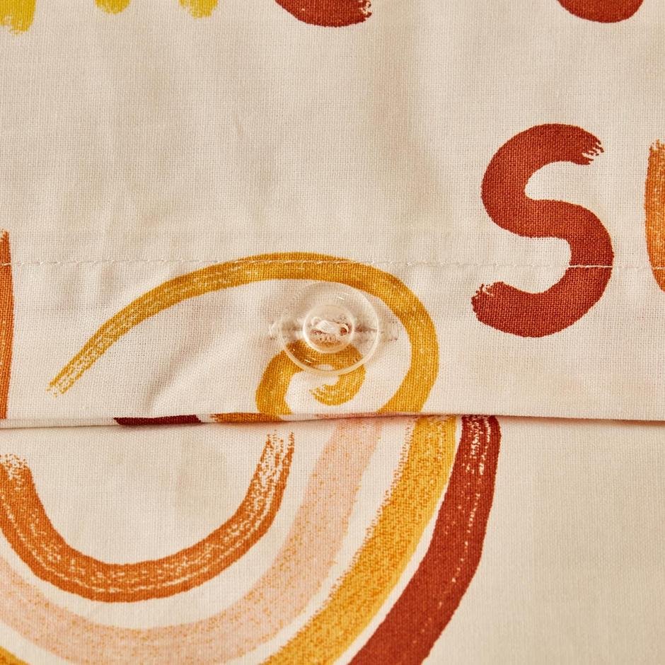 %100 Pamuk Ranforce Sunshine Bebek Nevresim Takımı Sarı (100x150 cm)