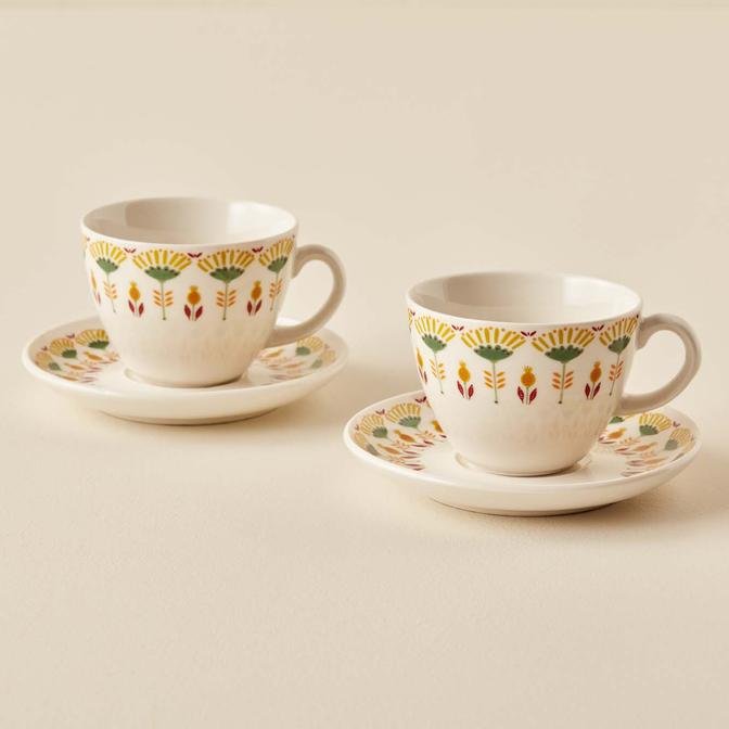 Gipsy Porselen 2'li Çay Fincanı Seti Mix (220 cc)