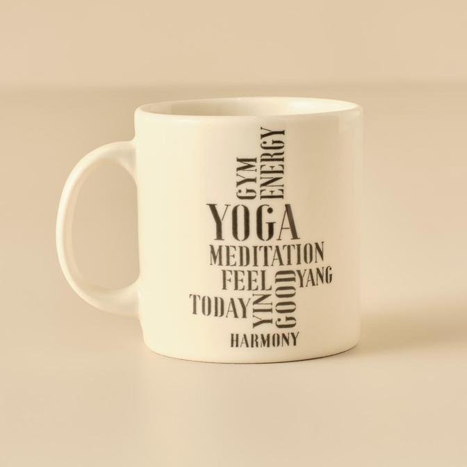 Yoga Porselen Kupa Siyah (390 cc)